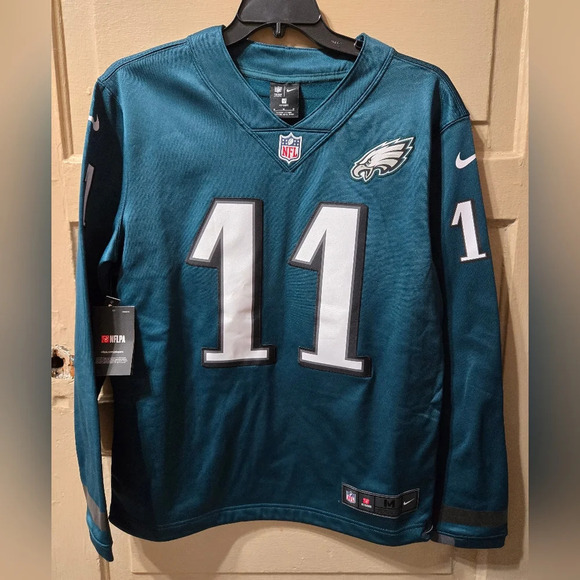 NIKE NFL Philadelphia Eagles Wentz #11 Long Sleeve Therma Pullover Jersey NWT - Picture 1 of 9